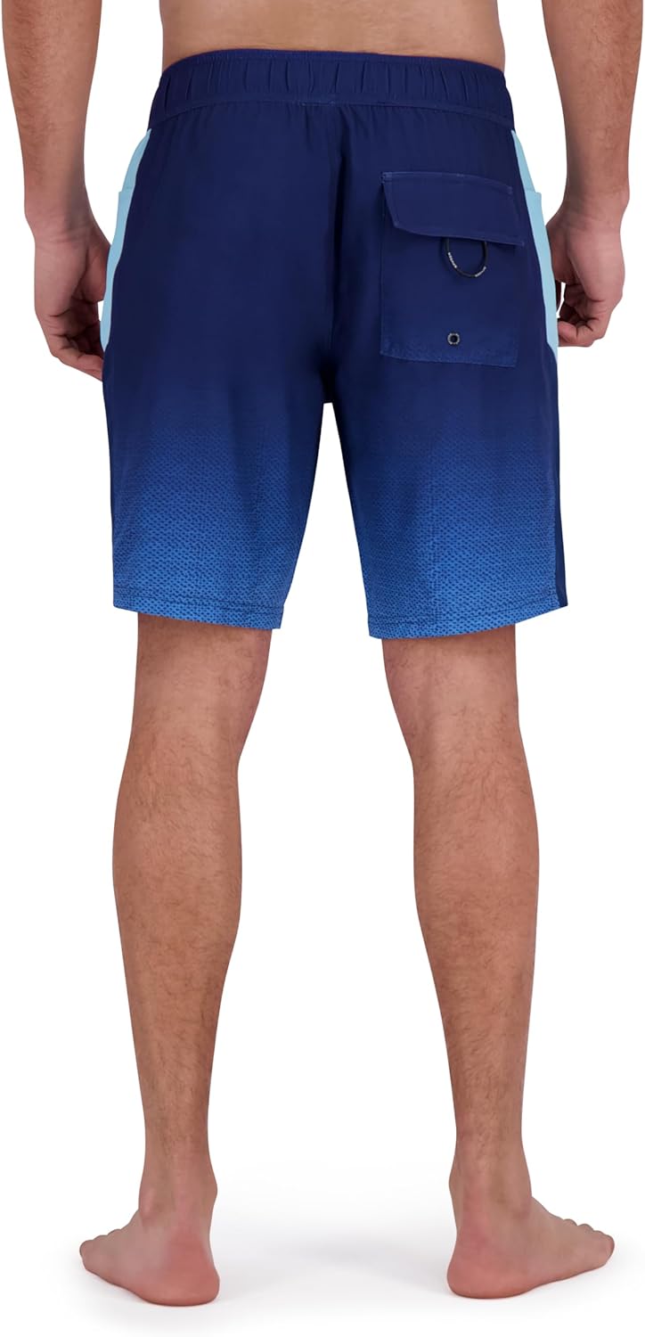 Spyder Men's Swim Trunks, Stretch, Quick-Dry, 9” Inseam Board Shorts, UPF+, Pockets, Brief Liner - Image 3