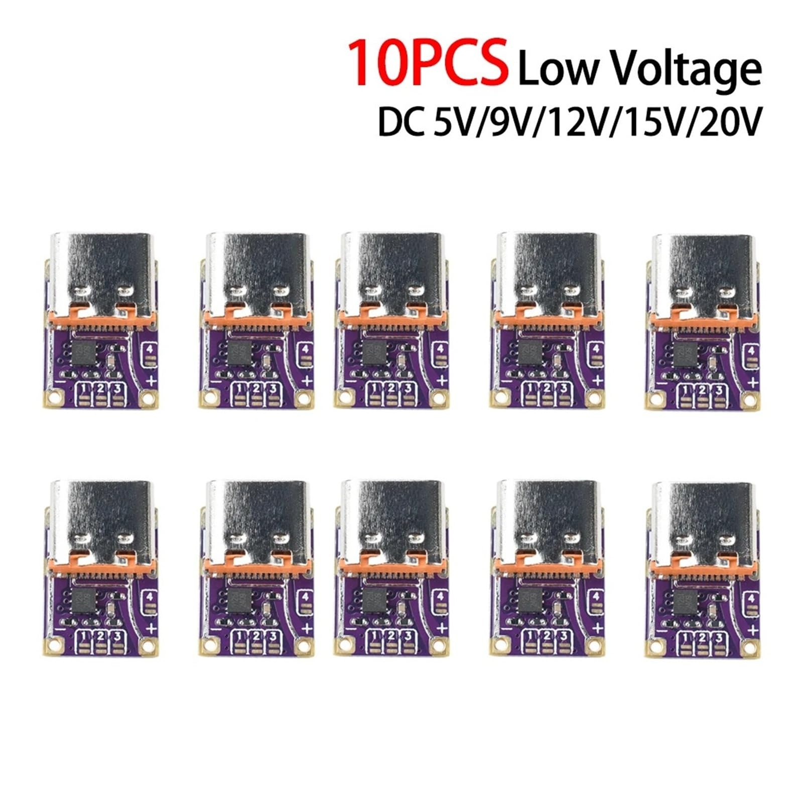 PD3.0 PD3.1 QC3.0 moduł wyzwalacza 48 V płytka typu C do DC 5 A (10 szt. niskiego napięcia)
