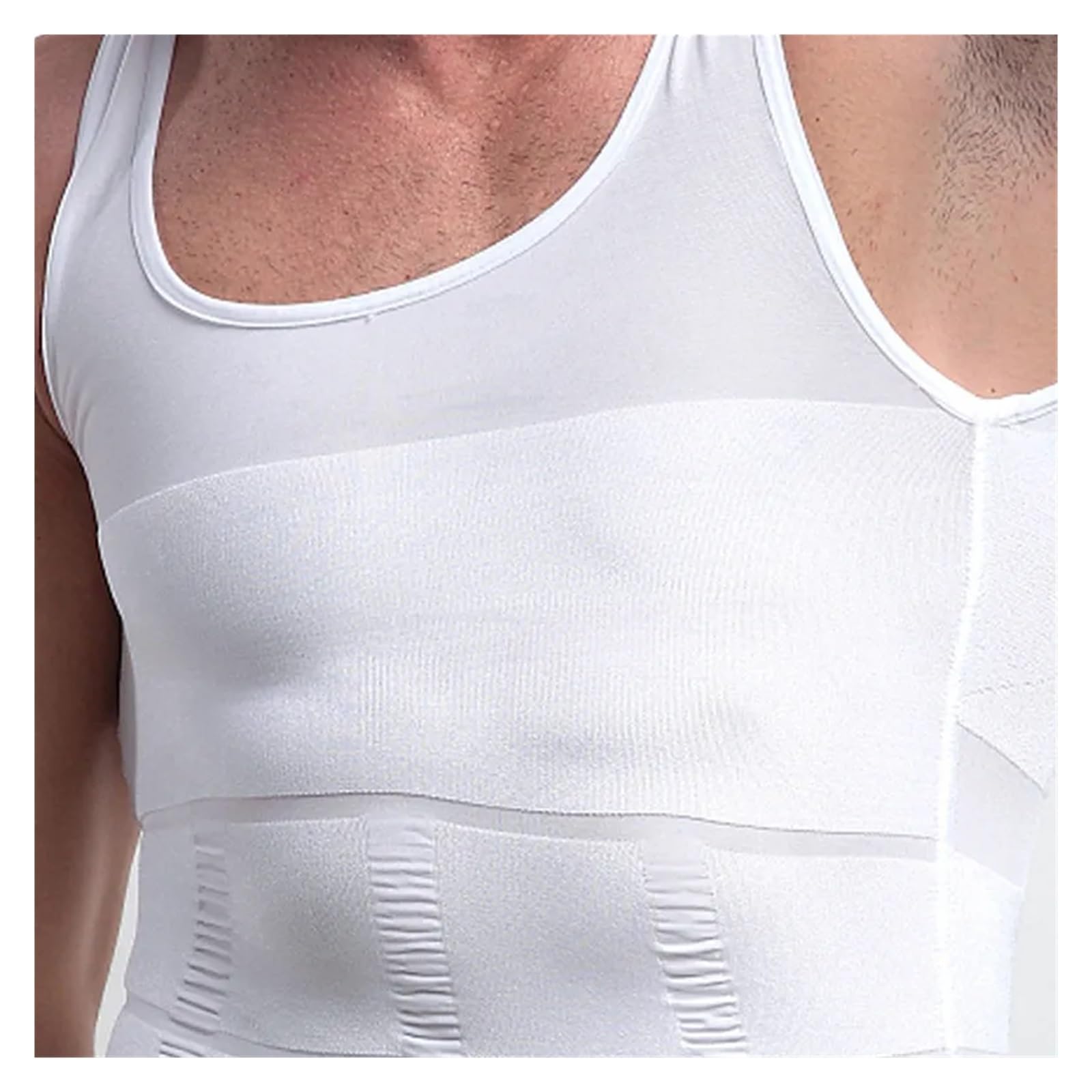 Fajas Reductoras 2 uds camisa de hombre adelgazante Body Shaper chaleco camisetas sin mangas for entrenamiento Abs Abdomen camisetas sin mangas camiseta moldeadora camiseta de compresión térmica(Black
