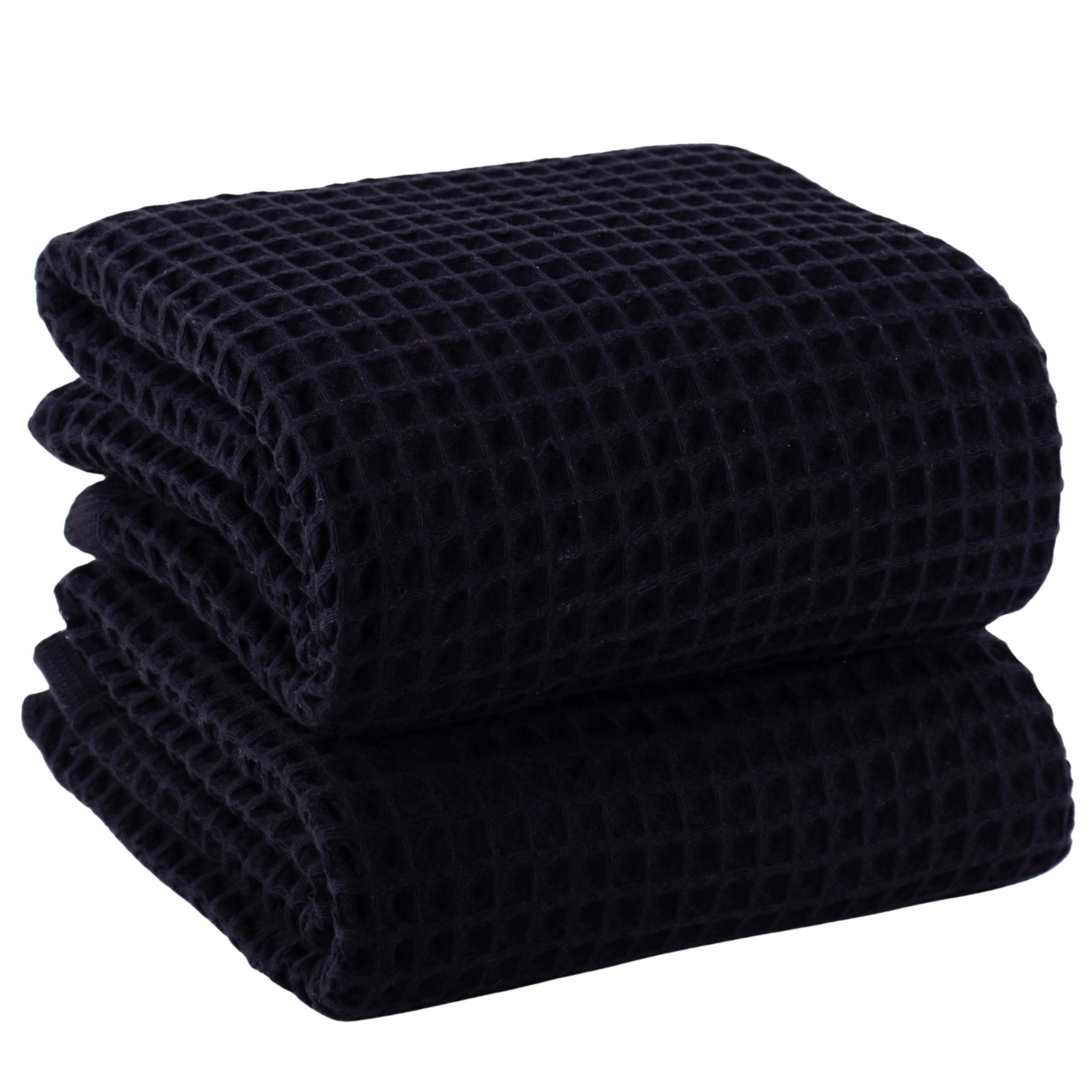 PÜSKÜL Premium Waffle Bath Towels Set of 2 - Organic 100% Turkish Cotton Bath Towel - Quick Dry, Absorbent, Light, Thin, 32x63 Large Waffle Towels for