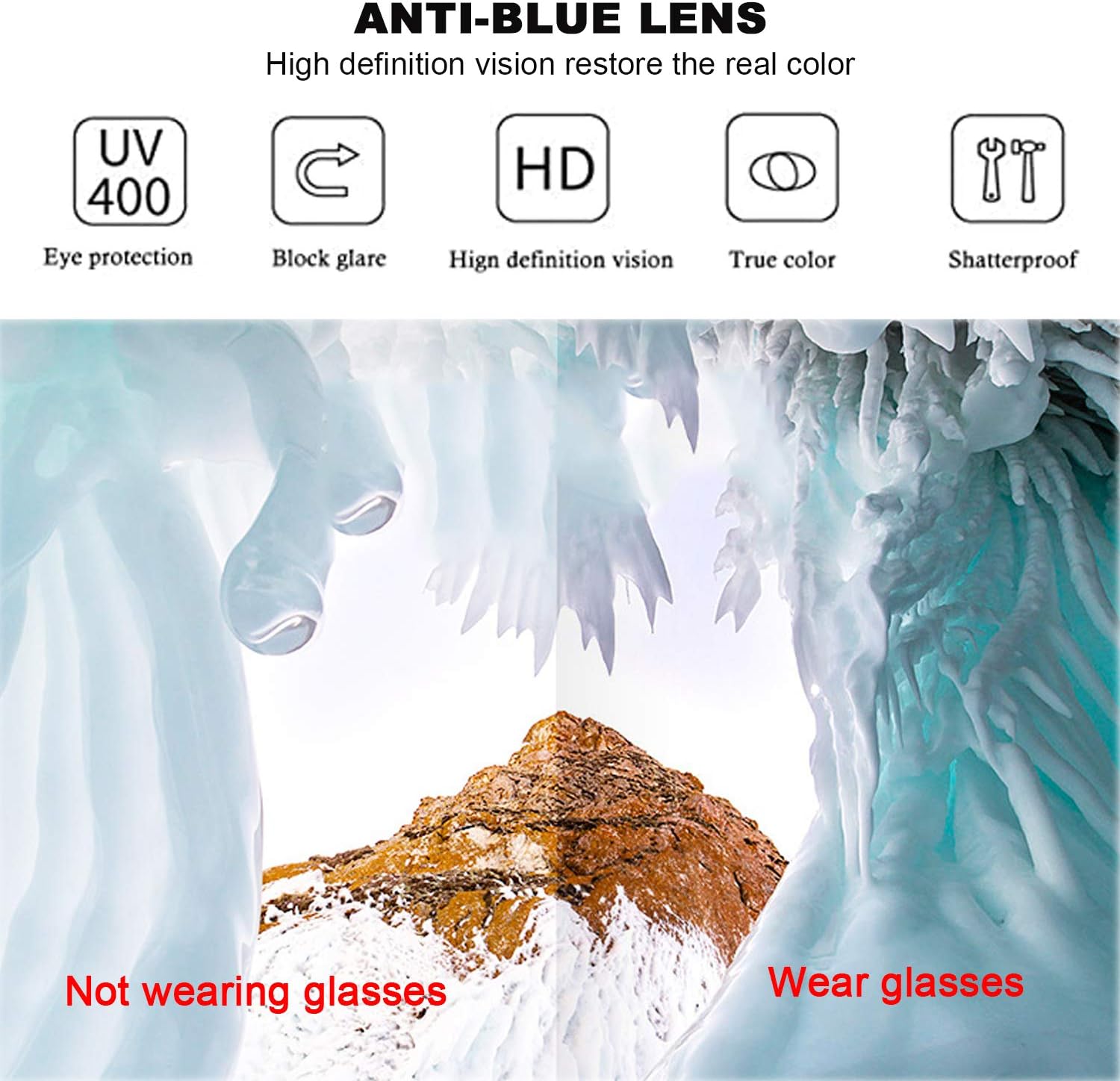 EYLRIM Round Blue Light Blocking Glasses for Women Men Circle Clear Lens Metal Frame Eyeglasses Non Prescription - Image 2