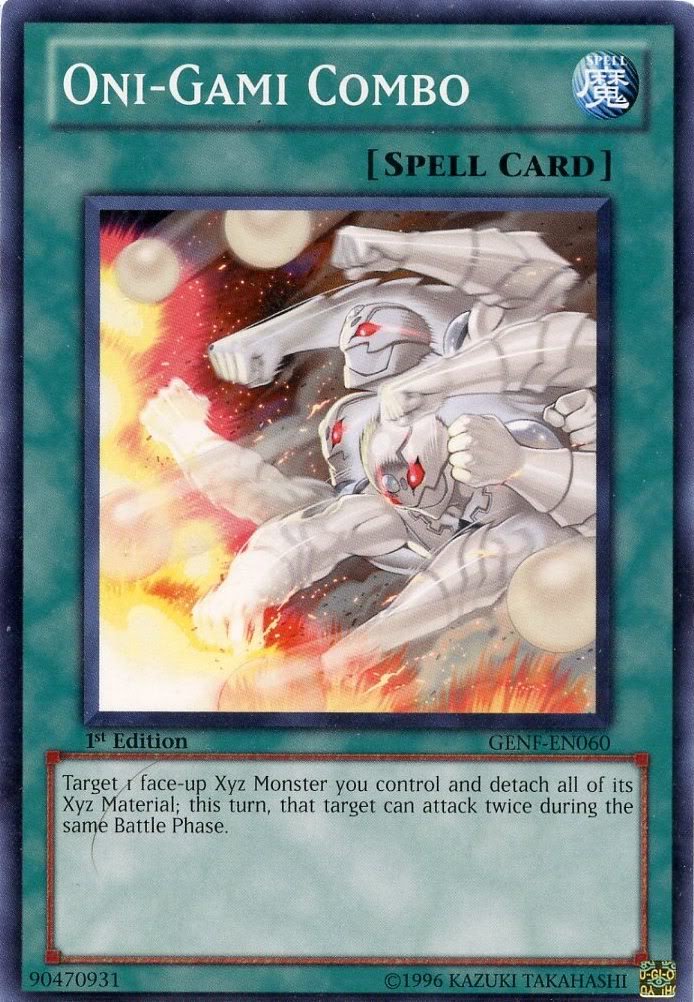 Amazon.com: Yu-Gi-Oh! - Oni-Gami Combo (GENF-EN060) - Generation Force -  1st Edition