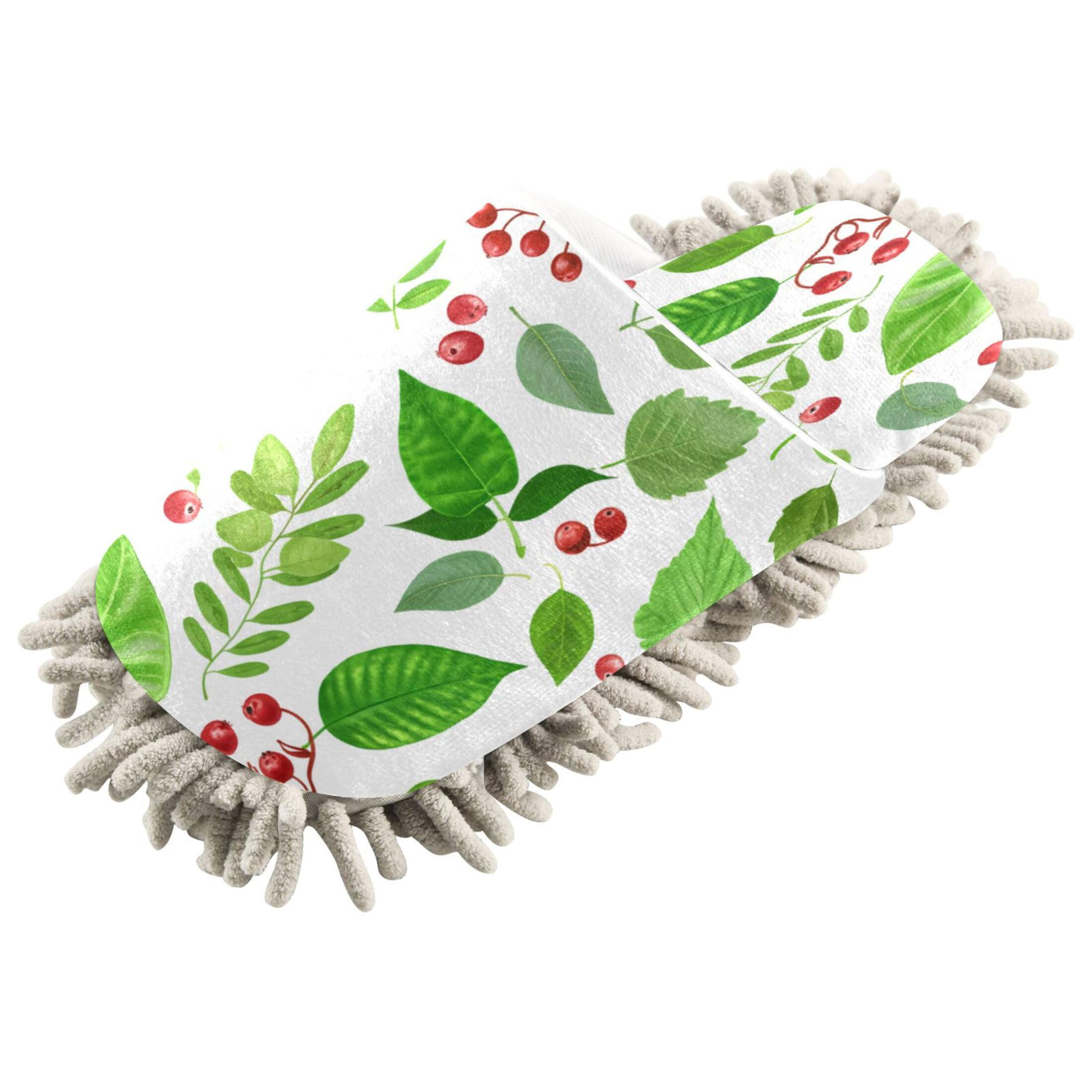 Kigai Cacti Mop Slippers for Floor Cleaning, Slippers for Women Men, Microfiber Floor Cleaning, M