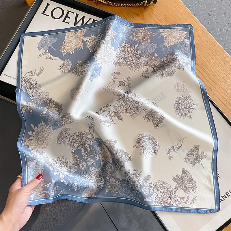 Mulberry Silk Scarfs Neck Scarf 21" Small Square Scarfs hair scarf bandana Neckerchief Headscarf for Women4