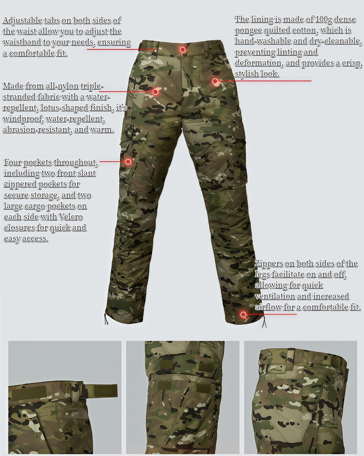 Conjunto Chaqueta y PantalóN TáCtico para Hombre, Uniforme Militar Caza ACU, Traje 2 Piezas con MúLtiples Bolsillos