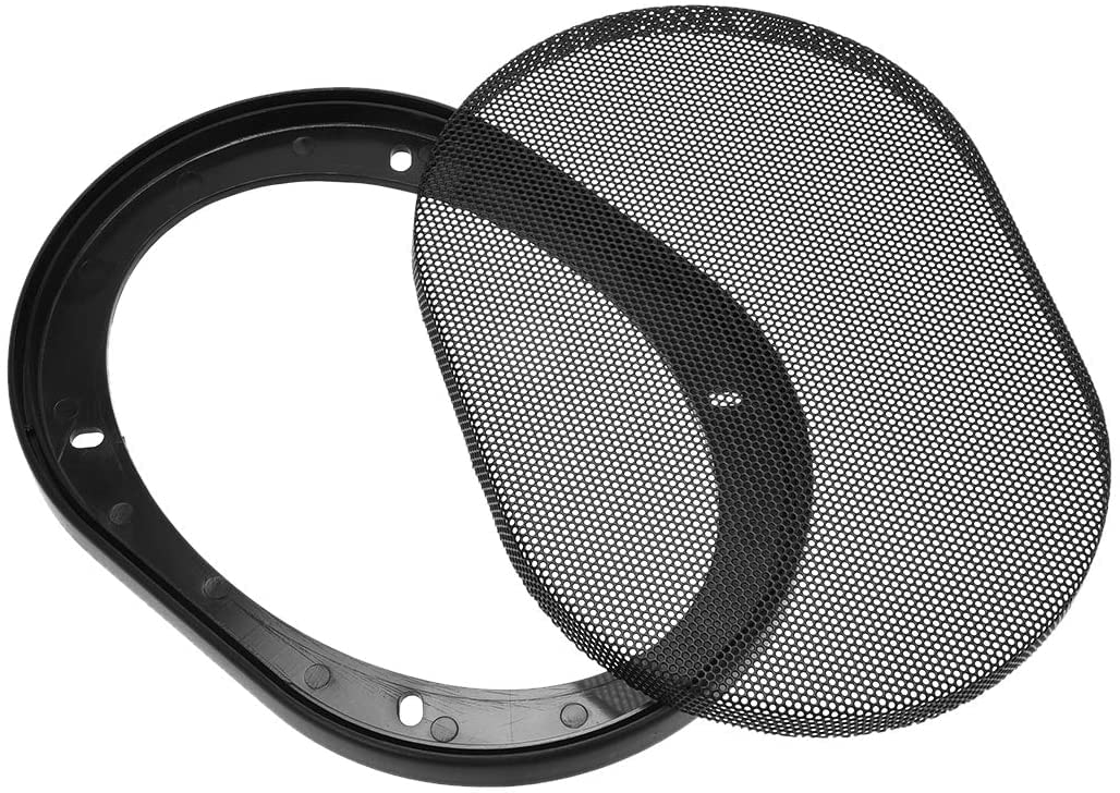 XYWHPGV Copertura della griglia 'altoparlante 5x7 pollici Protezione quadrata decorativa della protezione del subwoofer in rete nera 2 pezzi(e0256 eaac3 cdd61 1548a fdd71 fb307