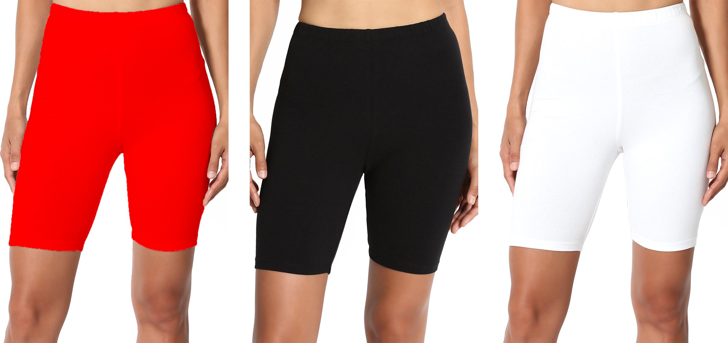 lili Women's Bio-Wash Knee Length Fitness Workout Running Yoga Shorts (Pack of 3)-picture-8