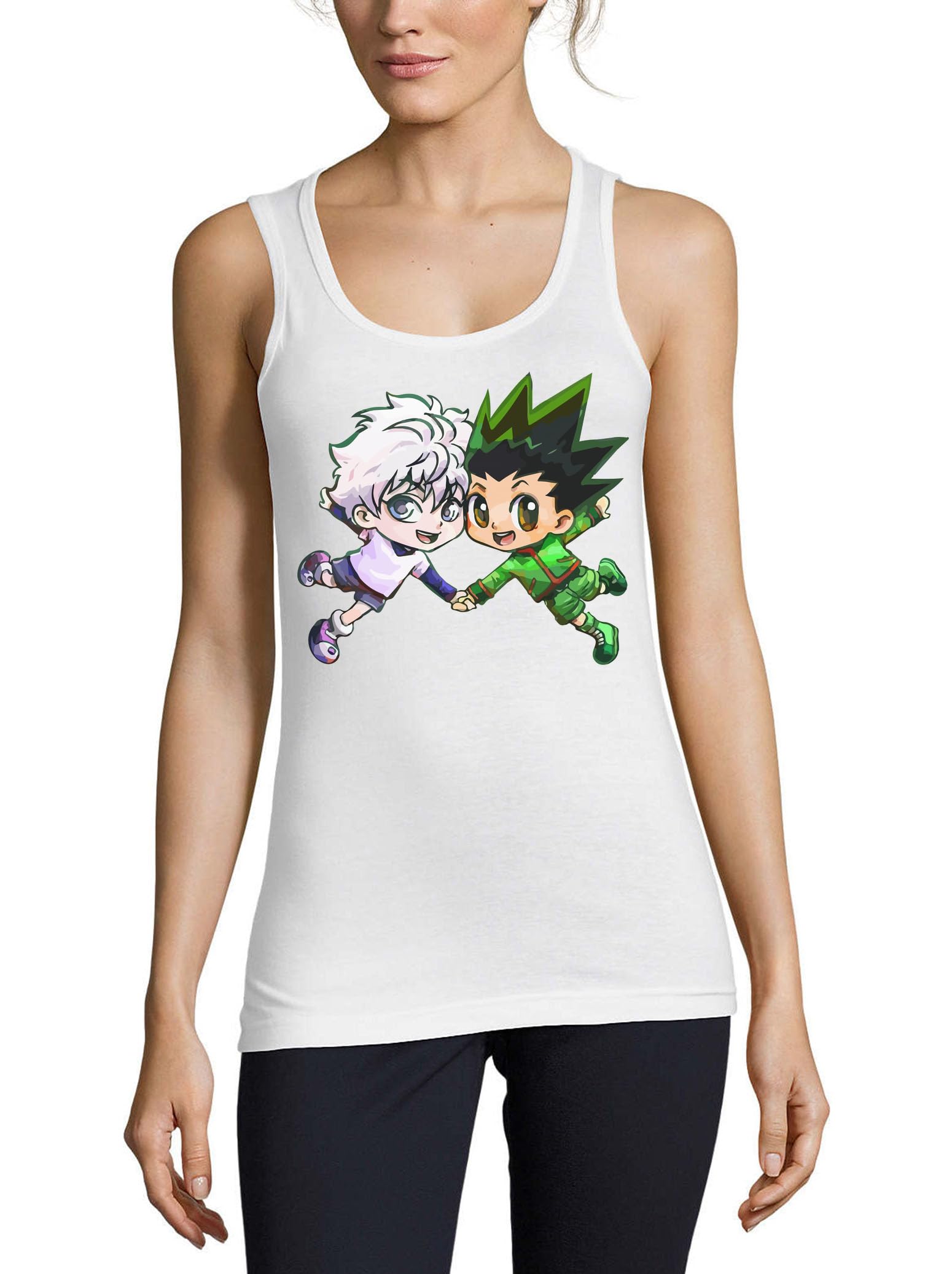 Camiseta blanca mujer Atspauda Anime 54 de algodón para regalar 3