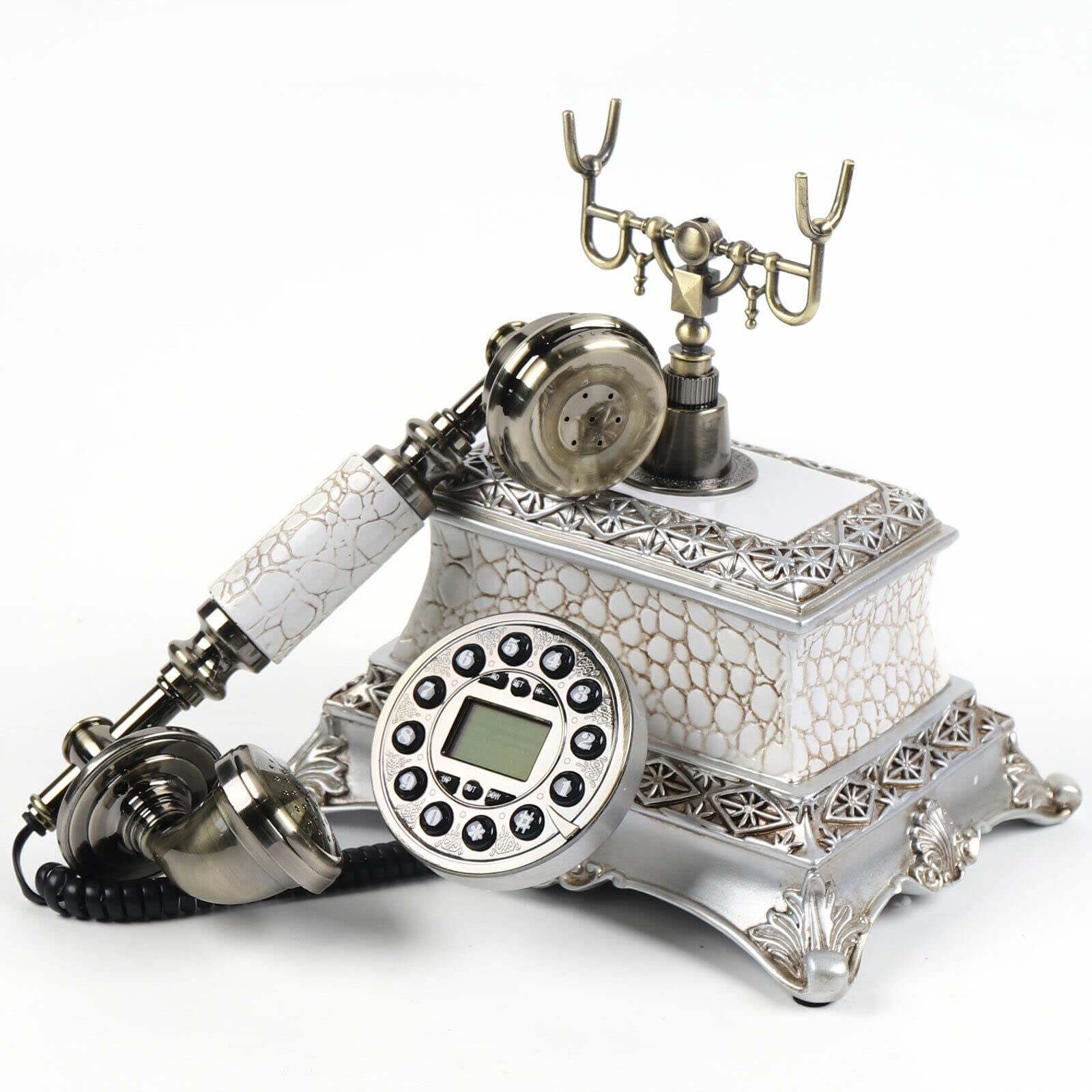 Telefono fisso retrò nostalgia telefono antico telefono da tavolo retrò classico telefono di casa antico telefono fisso telefono fisso per casa ufficio