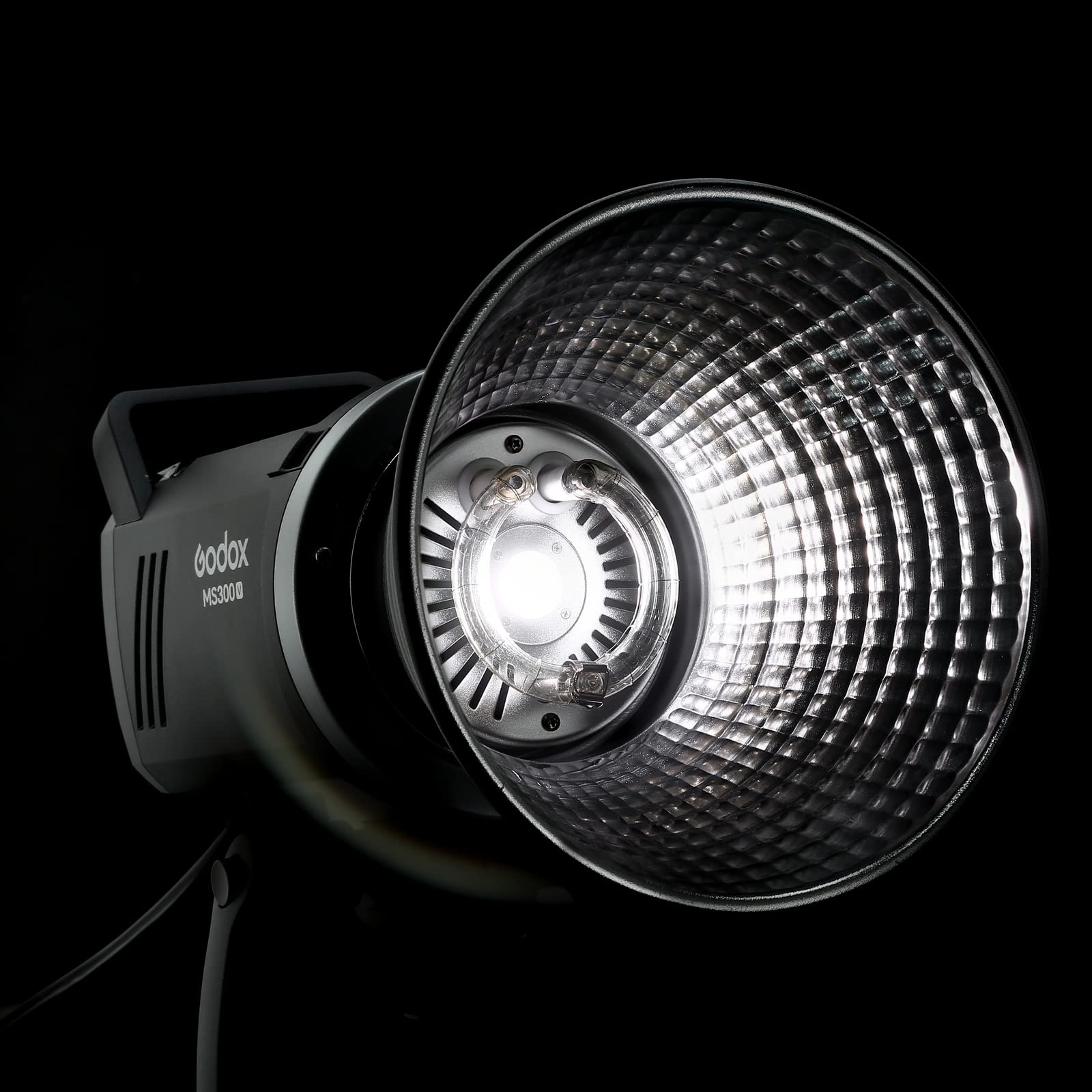 Godox MS300-V 300W Studioblitz, COD LED Einstellicht, 2.4G Wireless X System 5600K Bowen Mount Monolight mit Reflektor für Hochzeitsfotografie GN58