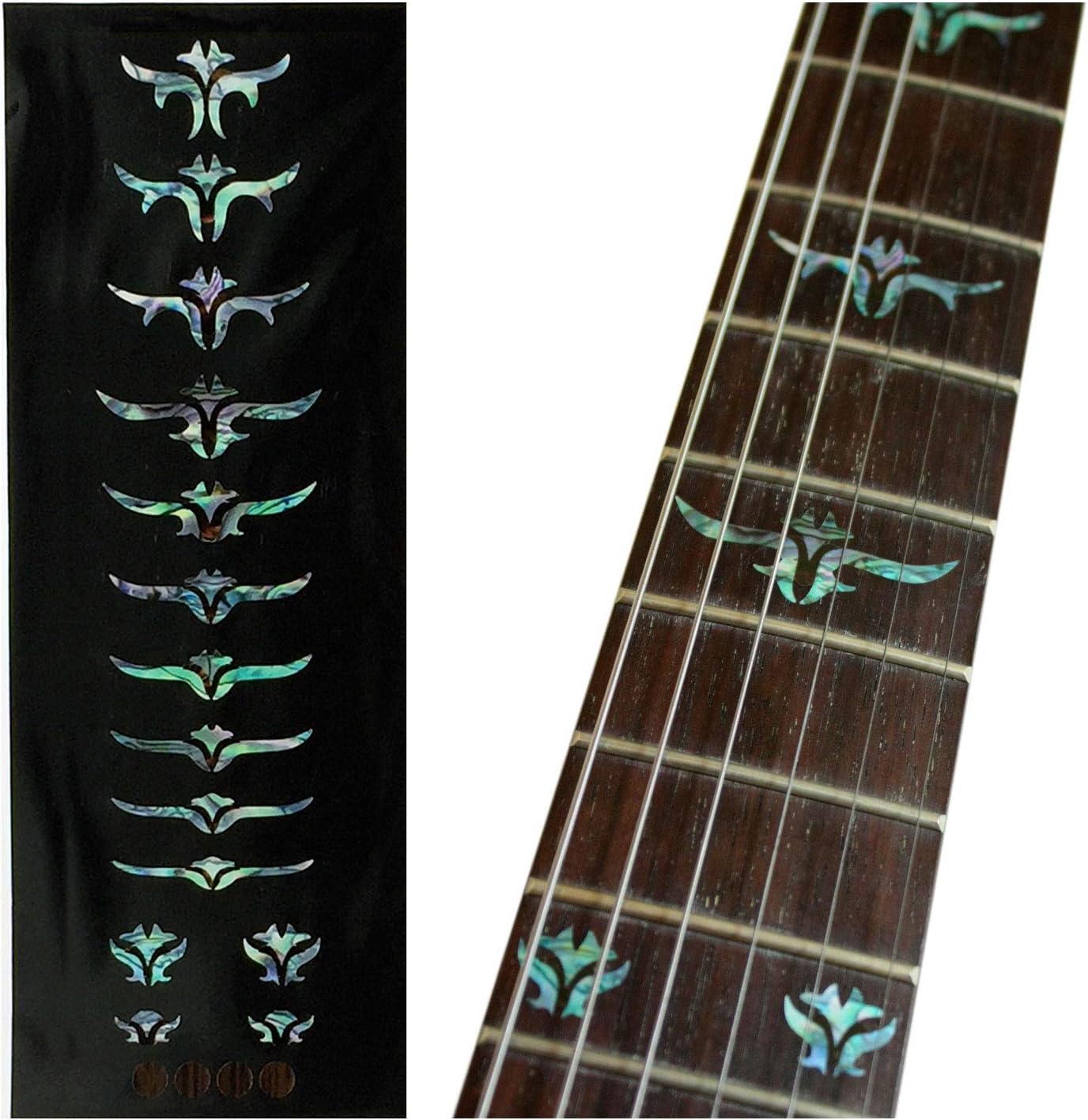Inlaystickers Fretboard Markers Inlay Sticker Decals for Guitar Bass - Tailored Leaves (Mix)