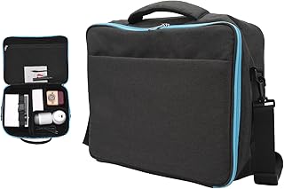 Projector Case, Projector Travel Carrying Bag Projector Bag with Double Zipper Design, Shockproof Portable Projector Carrying Case Compatible for Most Major Projector