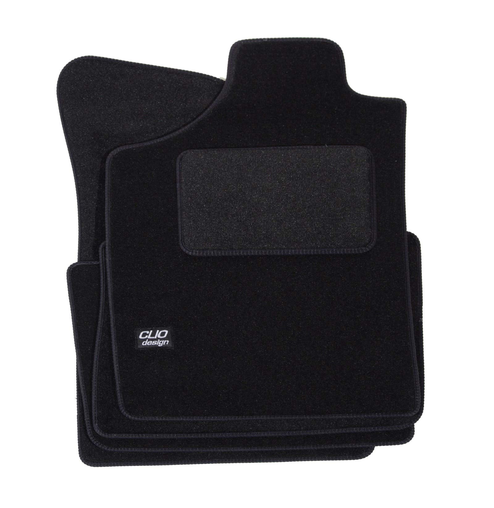 Tappetini Auto Su Misura In Velluto Per Renault Clio 1 (1990-1998) - Set 4 Pezzi Antiscivolo, J&J Automotive
