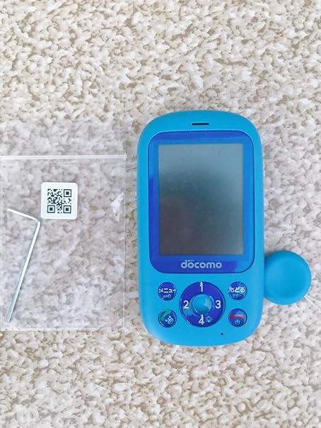 Amazon Docomo 富士通 キッズケータイ F 03j ブルー 白ロム 富士通 携帯電話本体