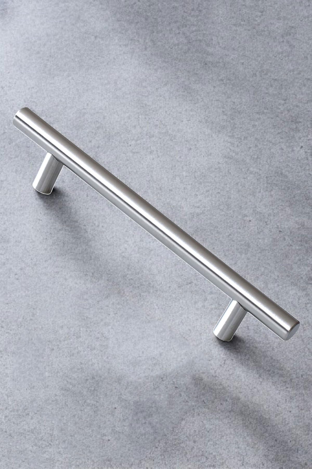 10 ADET Pürüzsüz 192 mm İnox Metal Dolap Dolabı Mobilya Mutfak Çekmece Kapak Kulbu Kulpu Kulpları