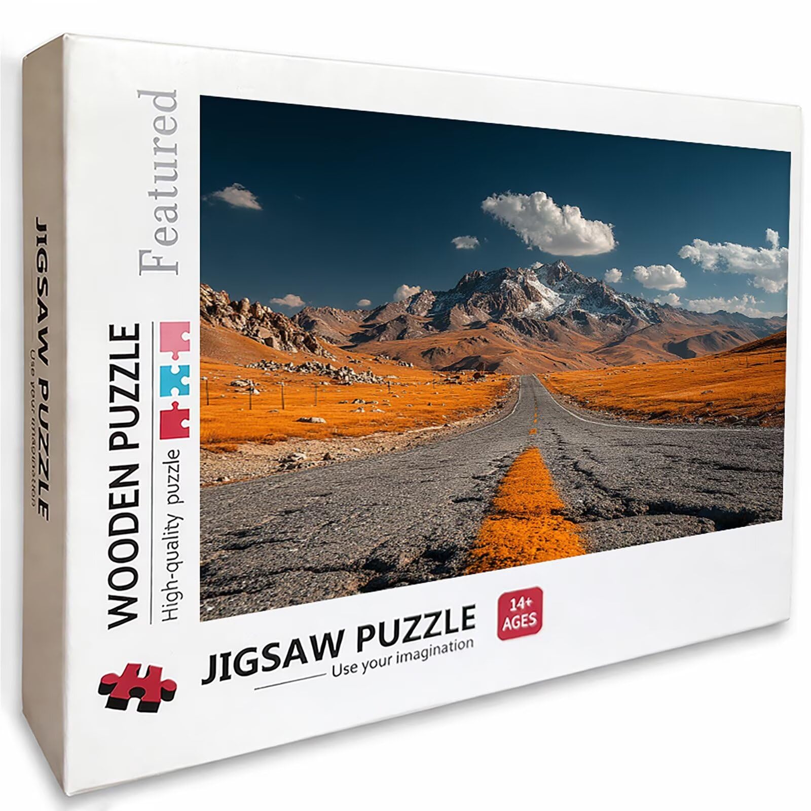 Puzzle 2000 elementów dla dorosłych Snow Mountain, drewniane puzzle, 99 x 71 cm, części ściśle do siebie pasują, dla mężczyzn, kobiet, starszych seniorów, dekompresyjnych, letnich prezentów