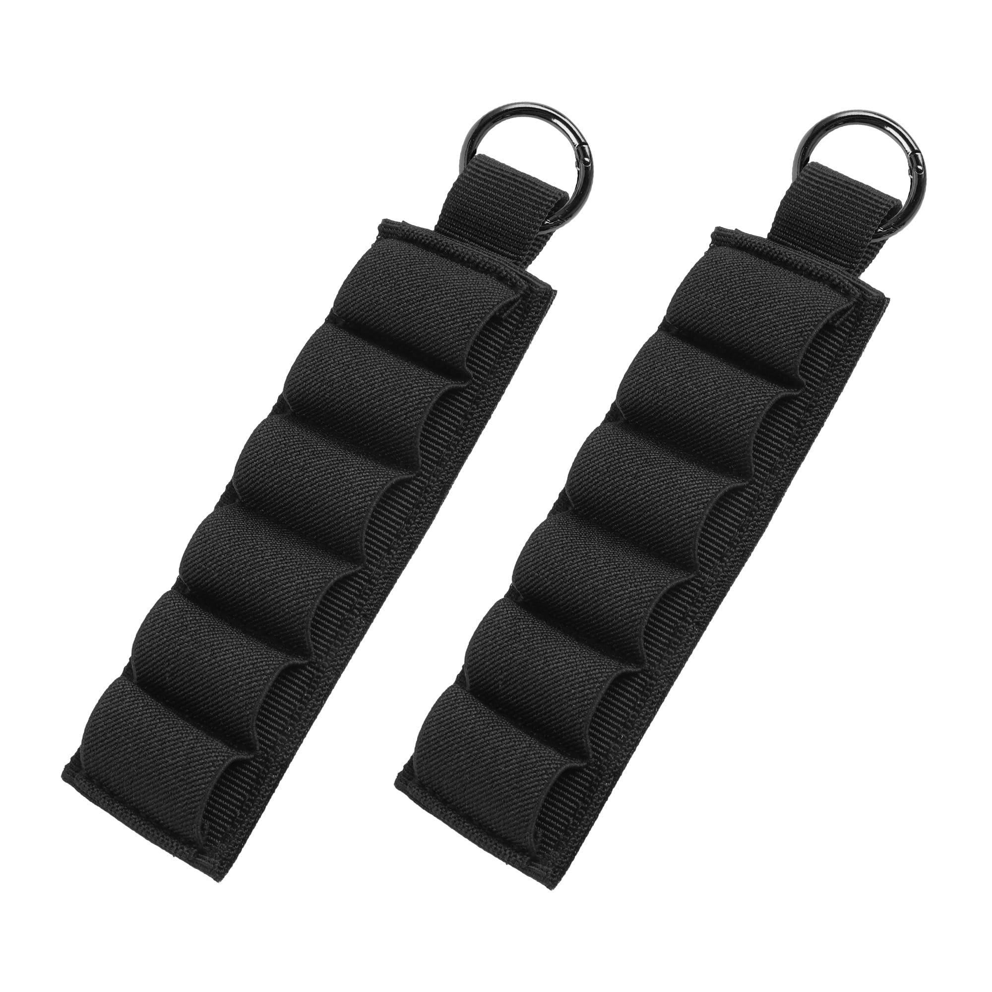 12 Gauge Shotgun Shell Holder, Velcro Shell Holder with Adhesive Backing Sticker, Mollle Shotgun Ammo Holder for Buttstock Side Saddle Carrier 12ga Rifles