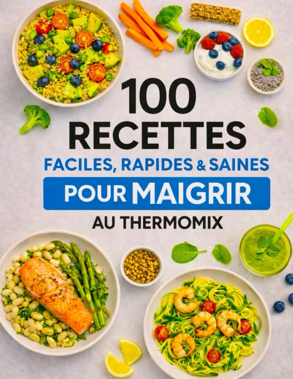 100 Recettes Faciles, Rapides et Saines pour Maigrir au Thermomix: Perdre du poids sans frustration, recettes équilibrées, gourmandes et faciles pour ... (La Collection Bien Manger au Thermomix)
