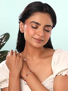 Yellow Chimes Exclusive Latest Rose Chain Swiss Zircons Designer