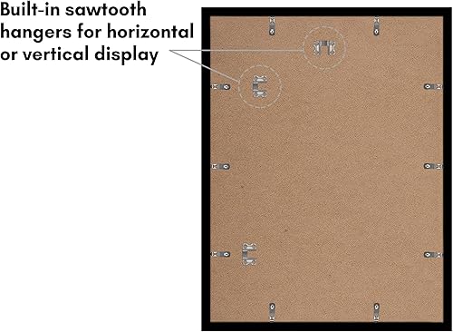Vista 254 de Americanflat Portarretratos de 8 x 12 pulgadas con plexiglás pulido, juego de 2 portarretratos de 6 x 8 pulgadas con paspartú o para fotos de 8 x 12