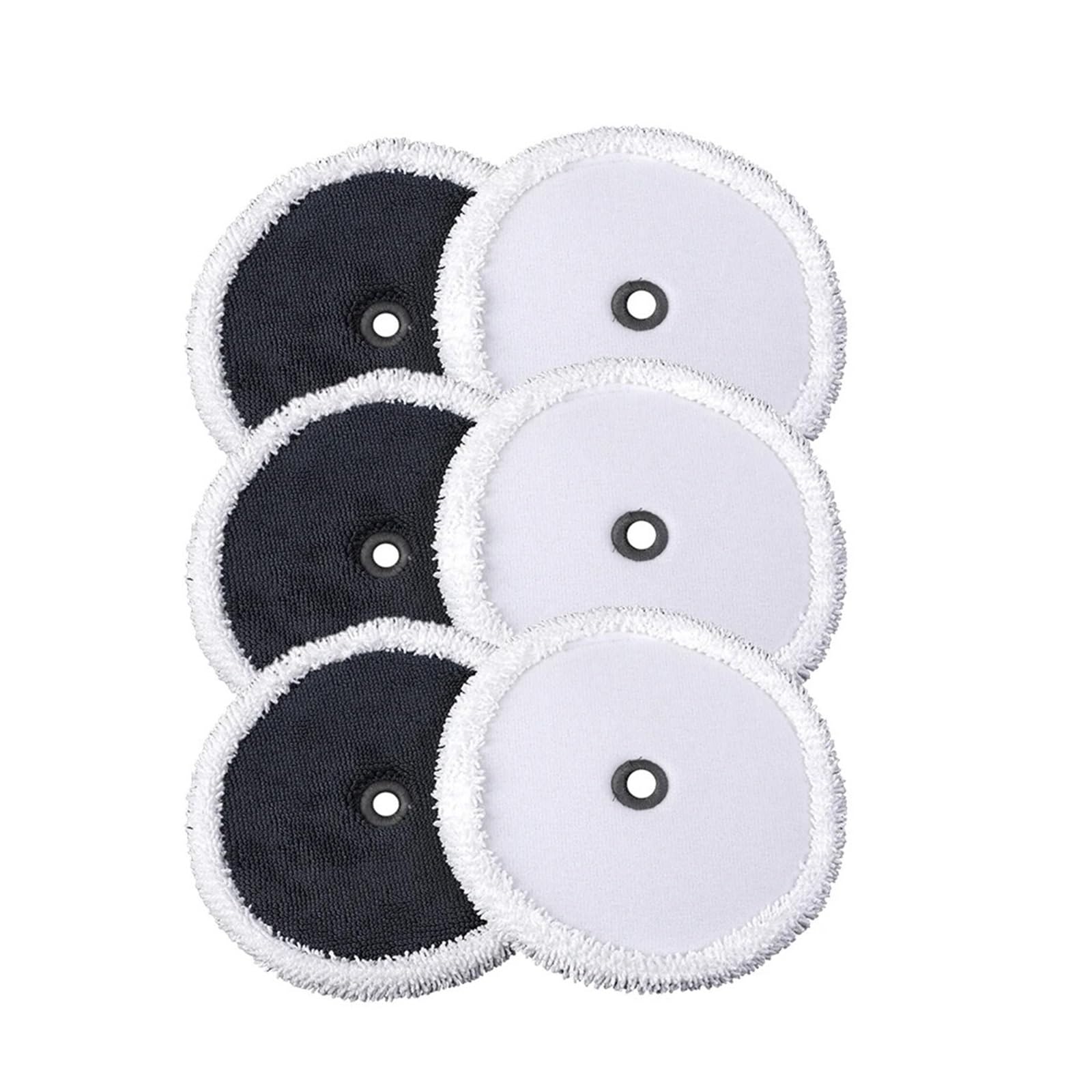 SRTYGHPOK 6 Pcs Washable Mop Pads, Compatible For Everybot Edge, Rs500 Sweeping Robot Vacuum Cleaner Replacement Cloths Accessory