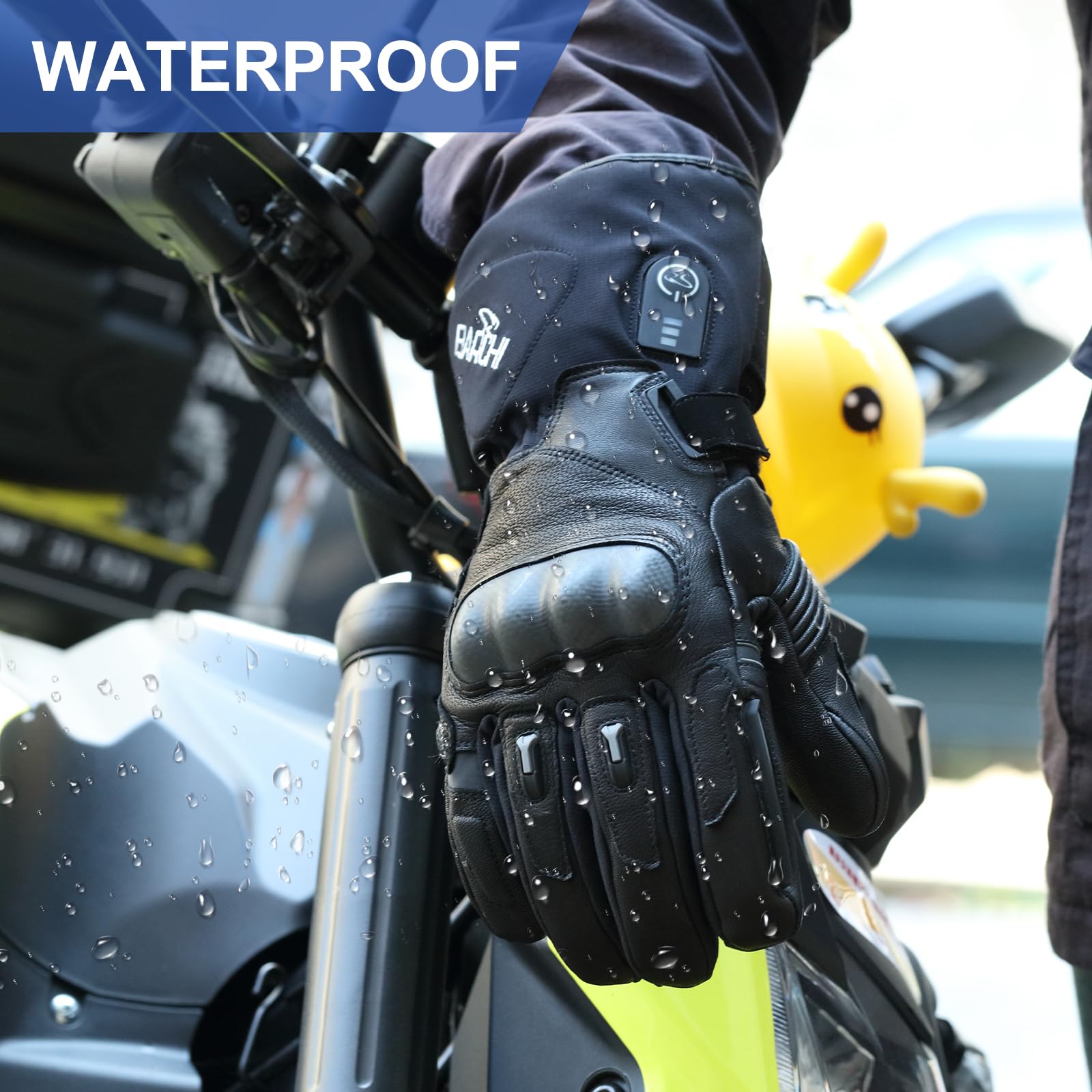 BARCHI Guanti riscaldati per Uomini e Donne, Guanti da Moto Ricaricabili, scaldamani elettrici, Adatti per Ciclismo Invernale, Sci, Escursionismo, Corsa, Lavoro, ECC.