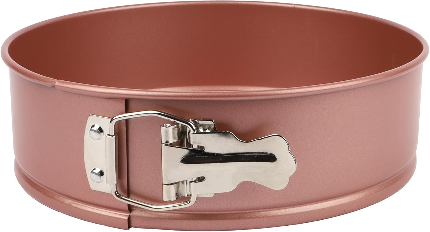 David Burke 9" Round Rose Gold Springform Pan with Air Flow Baking Technology