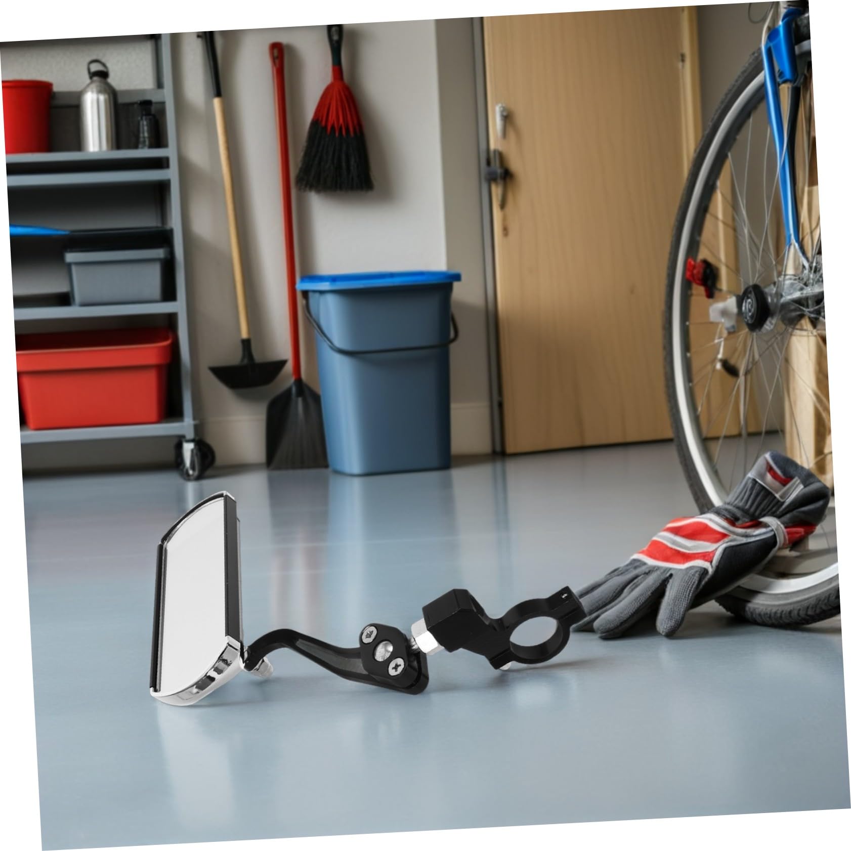 Specchio Retrovisore per Bici 360° Nero 1 Paio Lega Alluminio | Ampio Angolo, Rotazione Completa, Montaggio Semplice, Compatibilità, Accessorio Manubrio