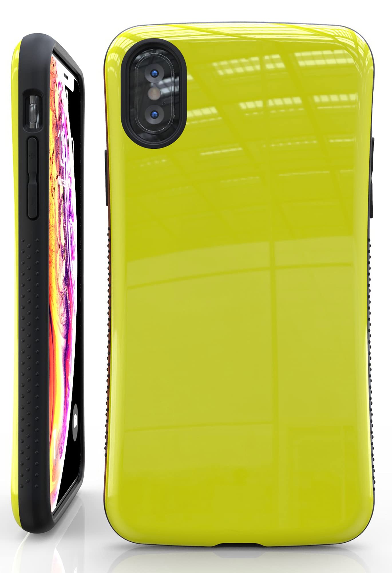 Nicexx Compatible for iPhone X | iPhone Xs [Shockproof Protective Phone Case Cover] [Military Grade 15ft. Drop d Cases and Support Wireless Charging] - Yellow