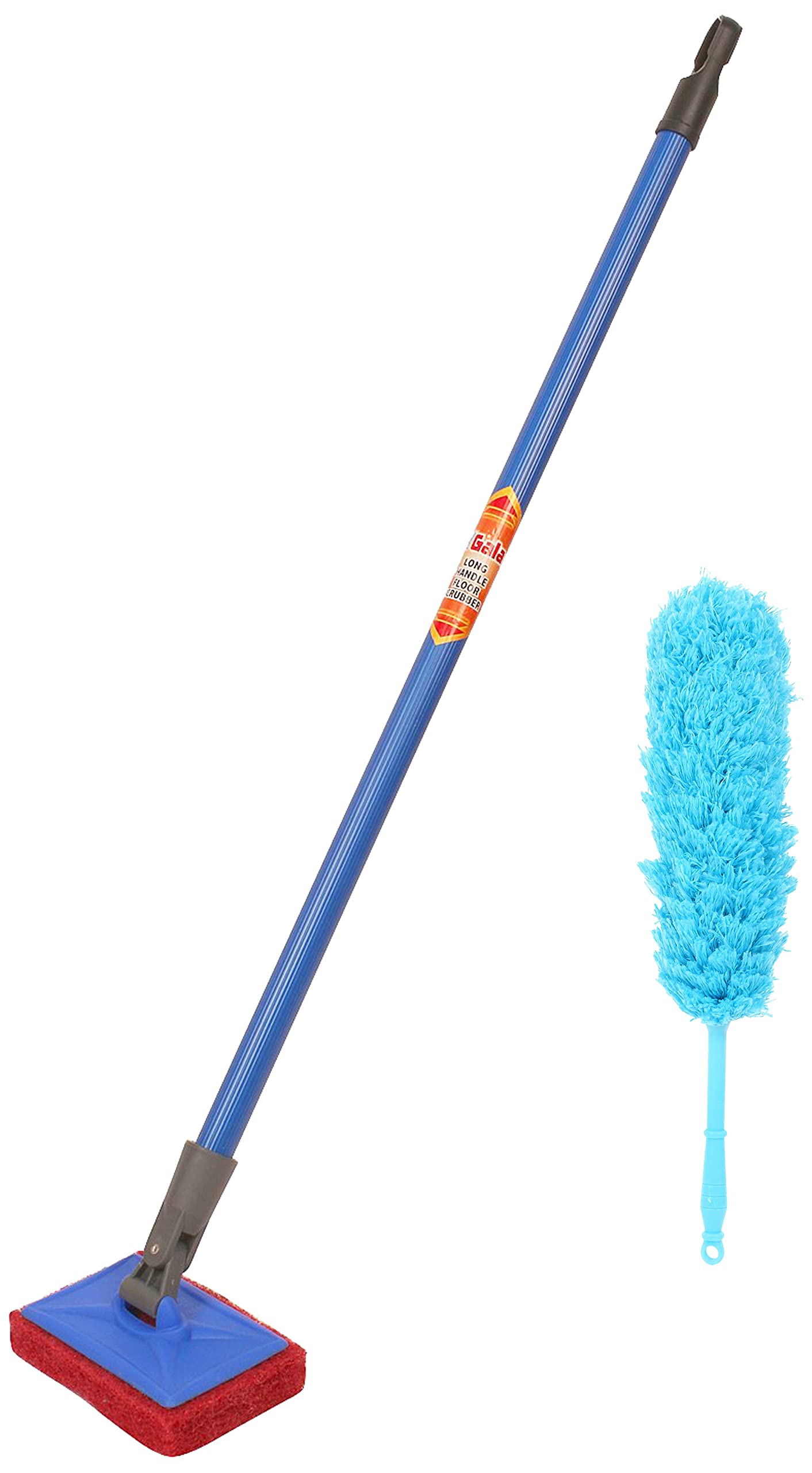 Gala - 153070 Multipurpose Microfiber Duster for Home and Car Use (Blue) & 151810 Scrubber with Long Handle (Multicolour) (B09SQH3M32) Amazon Price History, Amazon Price Tracker