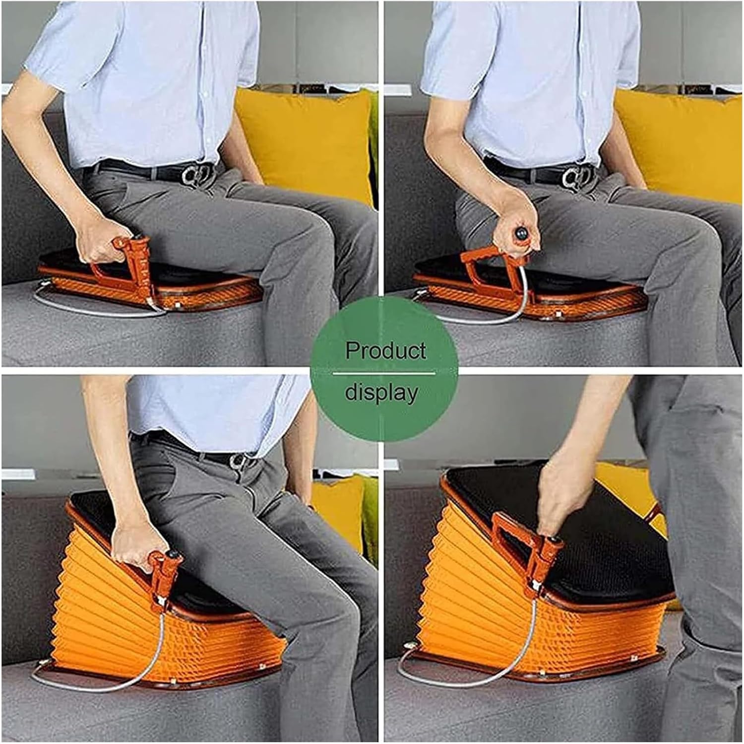 Electric Power Lift Cushion for Seniors - 150kg/330lbs Sofa & Chair Standing Aid, Portable Seat Riser with Gentle Lift Assist for Safe Sit to Stand