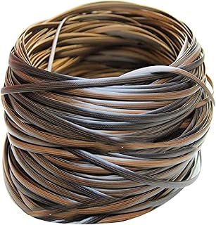 Wicker Repair Material Embossing Rattan Furniture Fix Kit Waterproof Flat Woven Rattan Ribbon for Garden Patio Furniture and Rattan Chair Sofa Couch Basket Patio Wicker Replacement