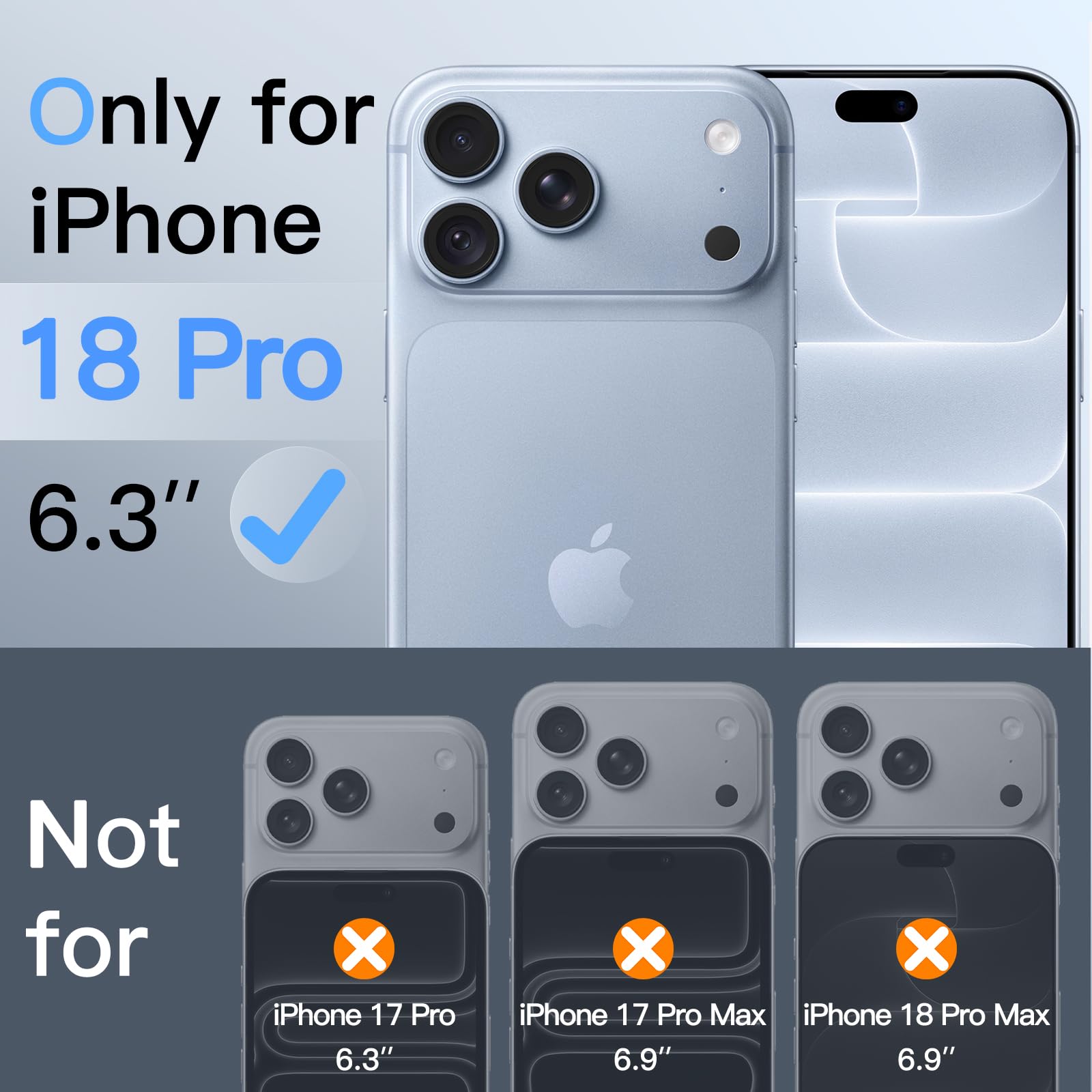 JETech Privacy Screen Protector Guard for iPhone 18 Pro, 2-Pack — Amazon image 2