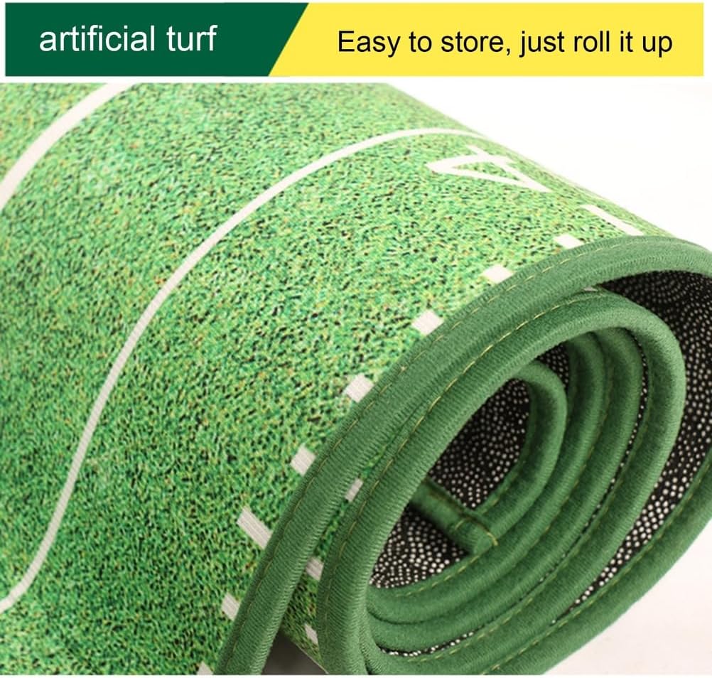 Putting Green Golf Mat with Putting Mat, Return, and Golf Balls – Outdoor & Indoor Putting Green Putting Aid,40 * 214cm