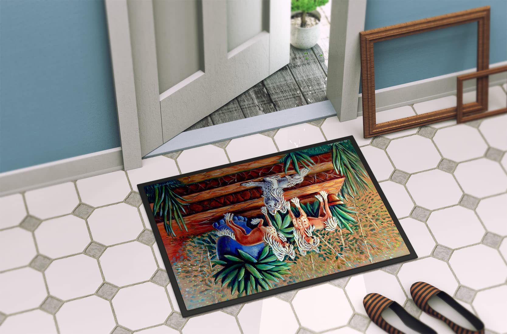 Caroline's Treasures - Zerbino per interni ed esterni, 45,7 x 68,6 cm, multicolore