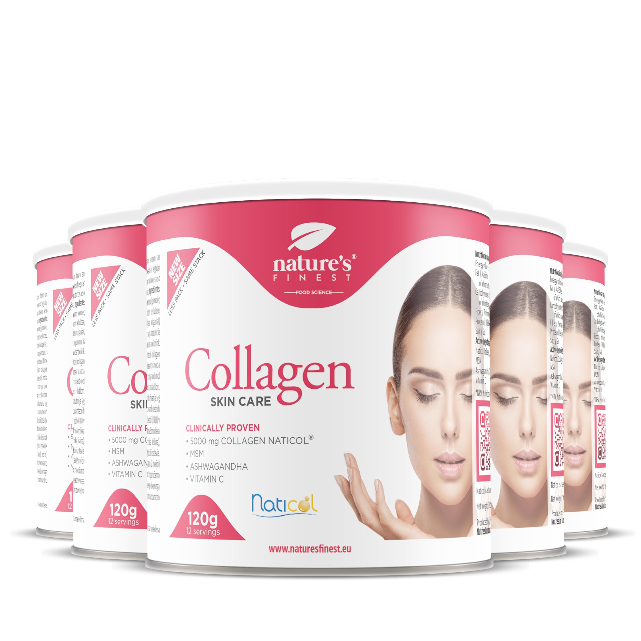 Nature's Finest Collagen SkinCare - Marine Kollagen Pulver Hochdosiert (5000mg) - Kollagen-Präparate mit Vitamin C - Unterstützt Haare, Nägel und Haut - Kollagen zum Trinken