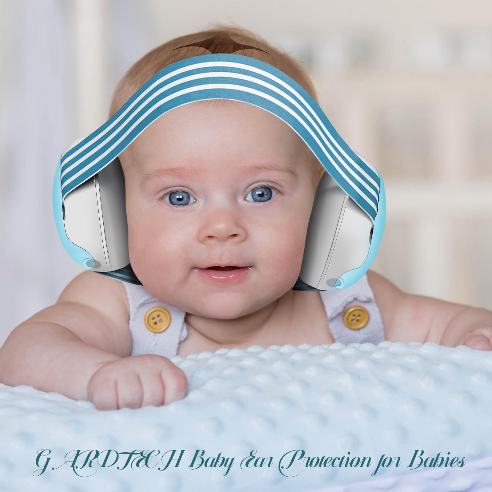 Gardtech Auriculares de protección auditiva para bebé, protección contra el ruido, protección auditiva para niños, con diadema ajustable, 25 dB SNR, orejeras para bebé, ideales para el día a día,