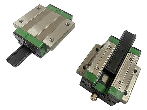 Miniatura 6 de 2 piezas HGH15 - CA Carriage Slider Block para HGH15 0.591 in CNC Kit de riel de guía lineal cuadrado, alto montaje y deslizante cuadrado para