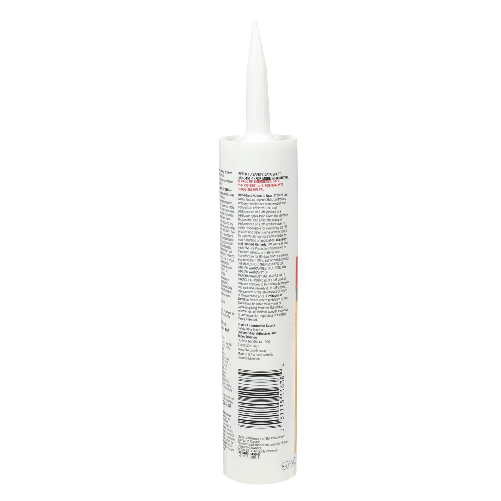 3M Fire Barrier Sealant CP 25WB for Commercial Industrial and Residential Applications - Cartridge 10.1 fluid ounces - Red- Pack of 12 product thumbnail 4