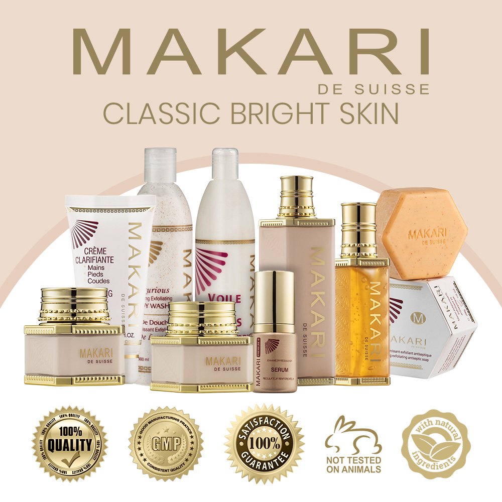 Makari Classic Premium+ Beauty Skin Milk 4.75 fl.oz Intense Brightening & Toning Body Lotion