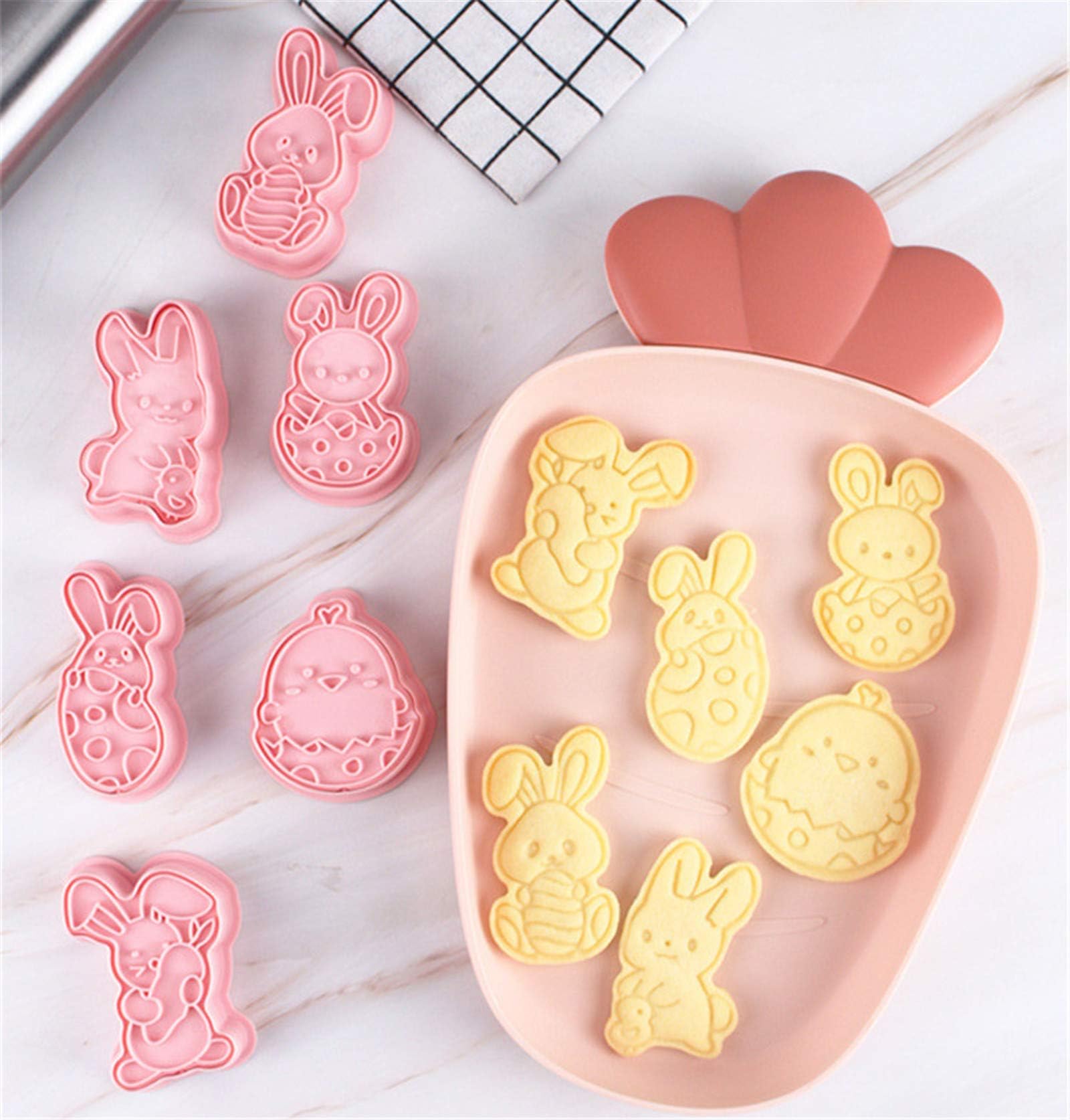Amazon | クッキー型 6個セット クッキー型抜き 3D 可愛い うさぎ