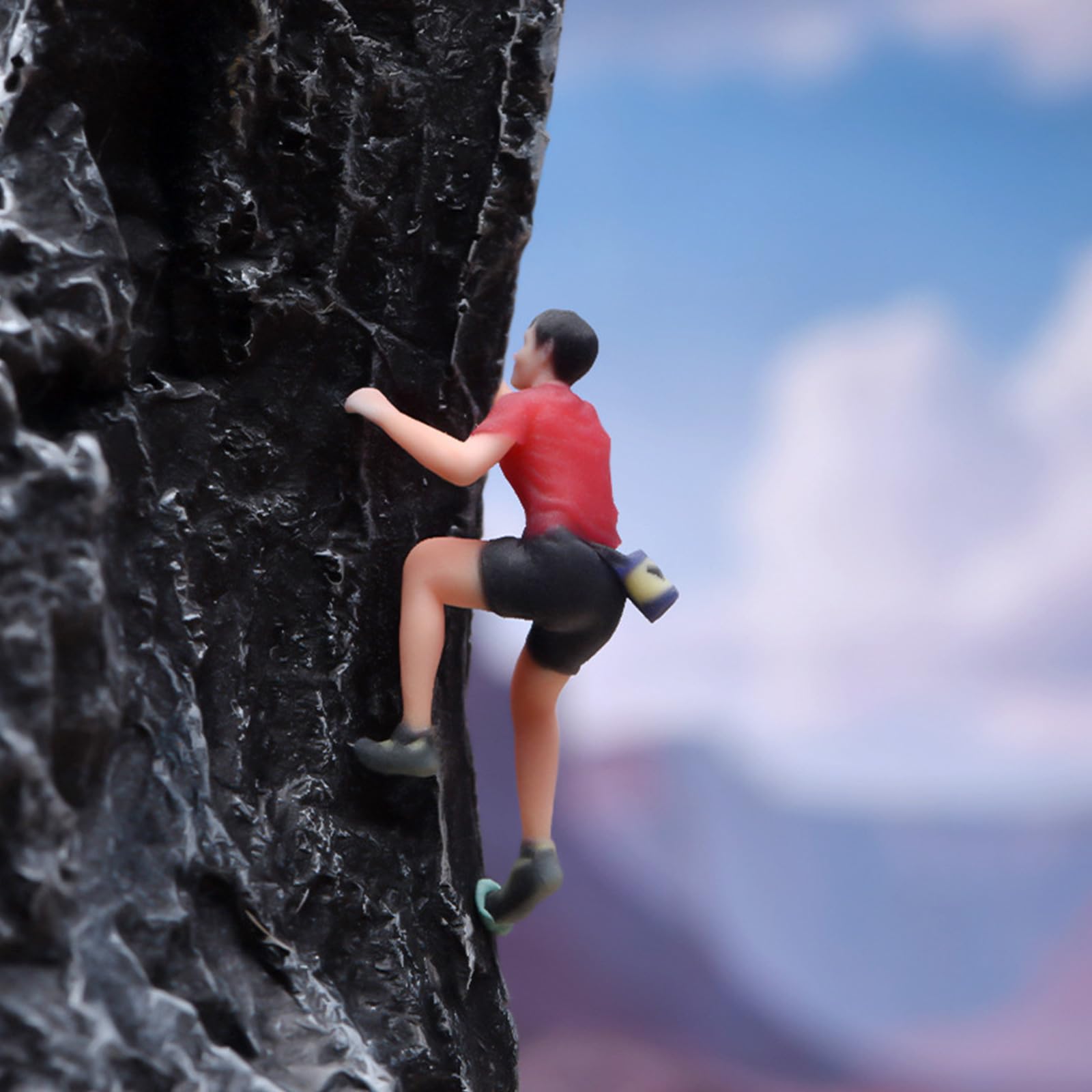 Miniatura artistica della alpinismo in resina, A