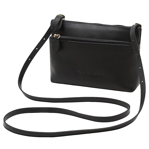 Bolsa Transversal Feminina de Couro Bovino Legítimo c/Alça Ajustável Mariart Ágata