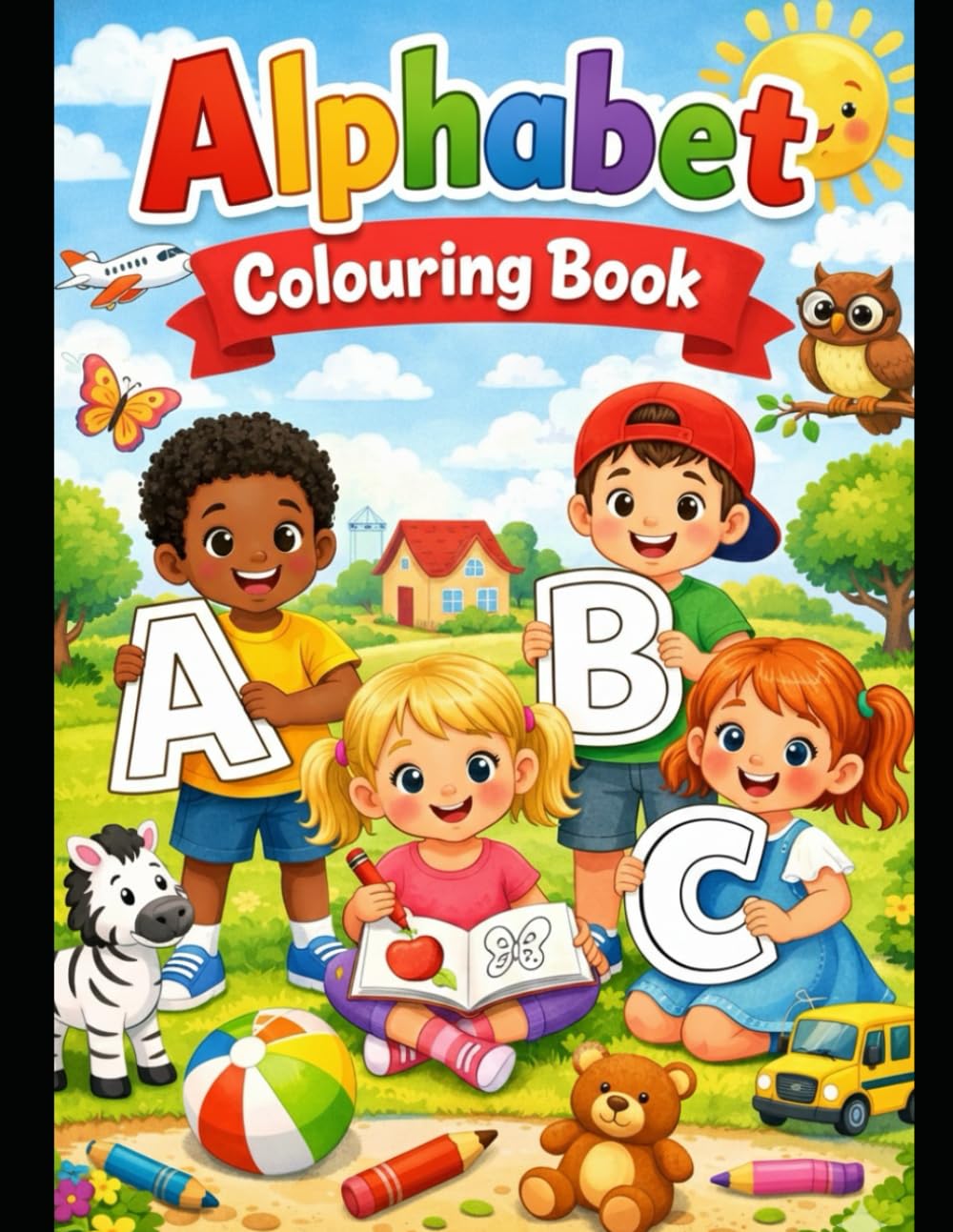 Alphabet colouring book