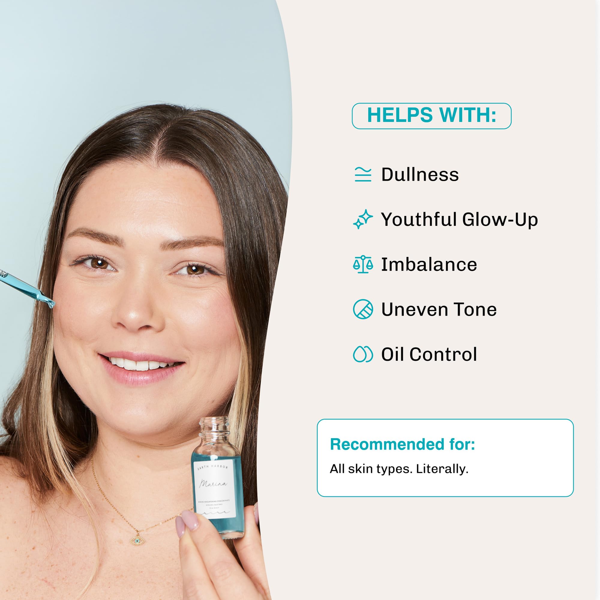 Earth Harbor MARINA Brightening Serum Ampoule with 12 Botanical Actives