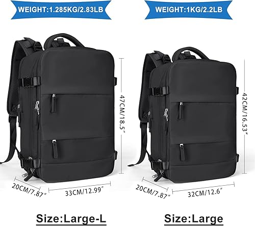 Miniatura 2 de Mochila de viaje grande para mujer, mochila de transporte, mochila de senderismo, impermeable, para deportes al aire libre, casual, mochila escolar,