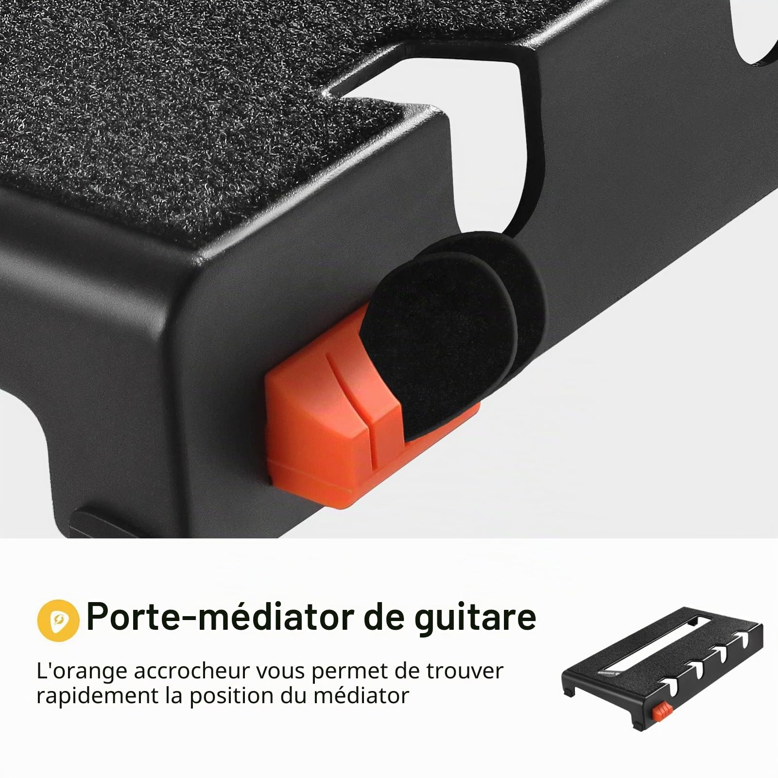 Donner DB-S100 Pedalboard Guitare Pédalier Guitare Portatif 36,7 x 19,1 x 5,2 cm, pour Pédales à Effets avec sac à dos étanche et Dispositif de Montage pour Alimentation électrique