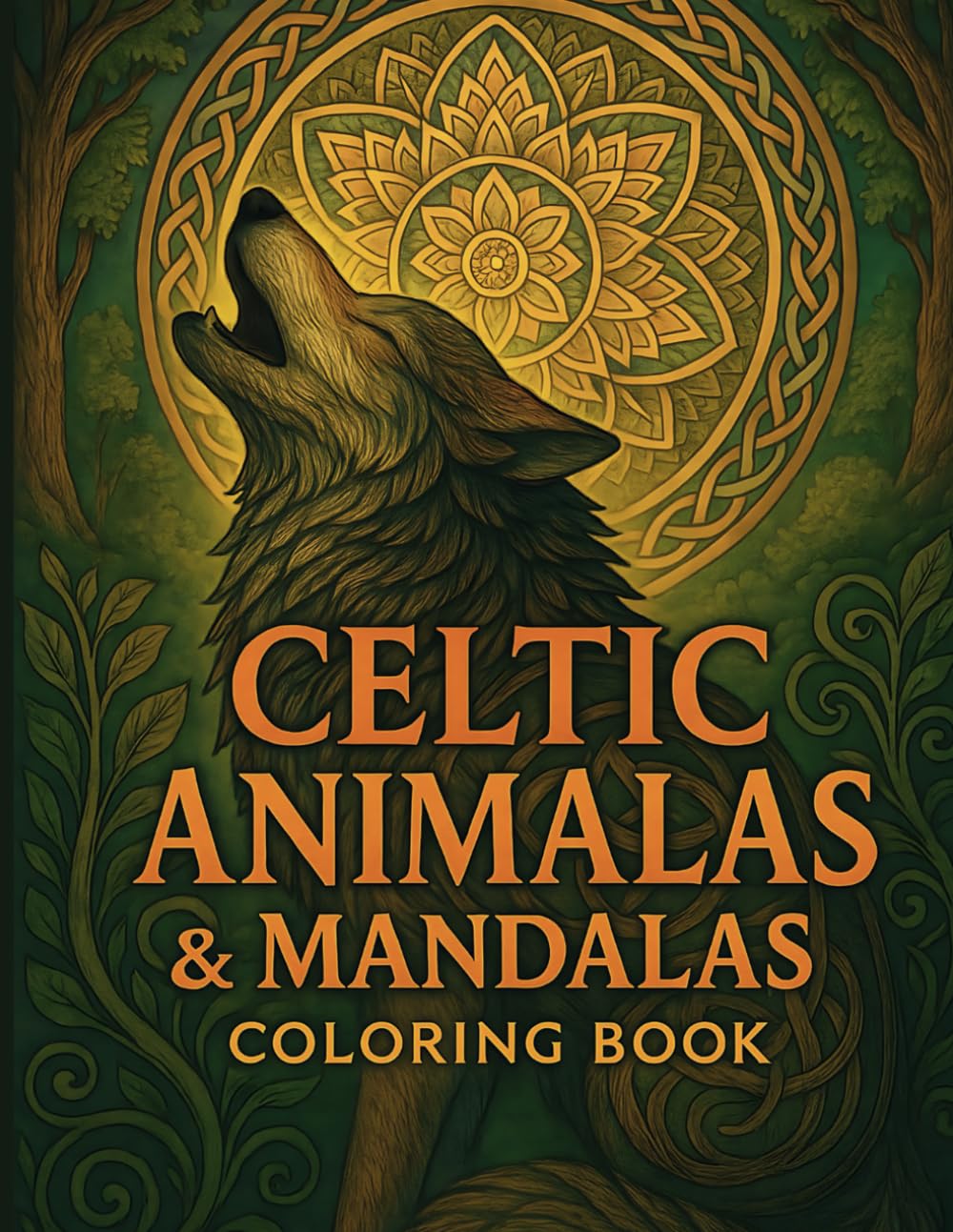 Celtic Animals & Mandalas Coloring Book: A Celtic Knotwork & Wildlife Coloring Journey with 45 Intricate Animal Mandalas for Relaxation & Mindfulness