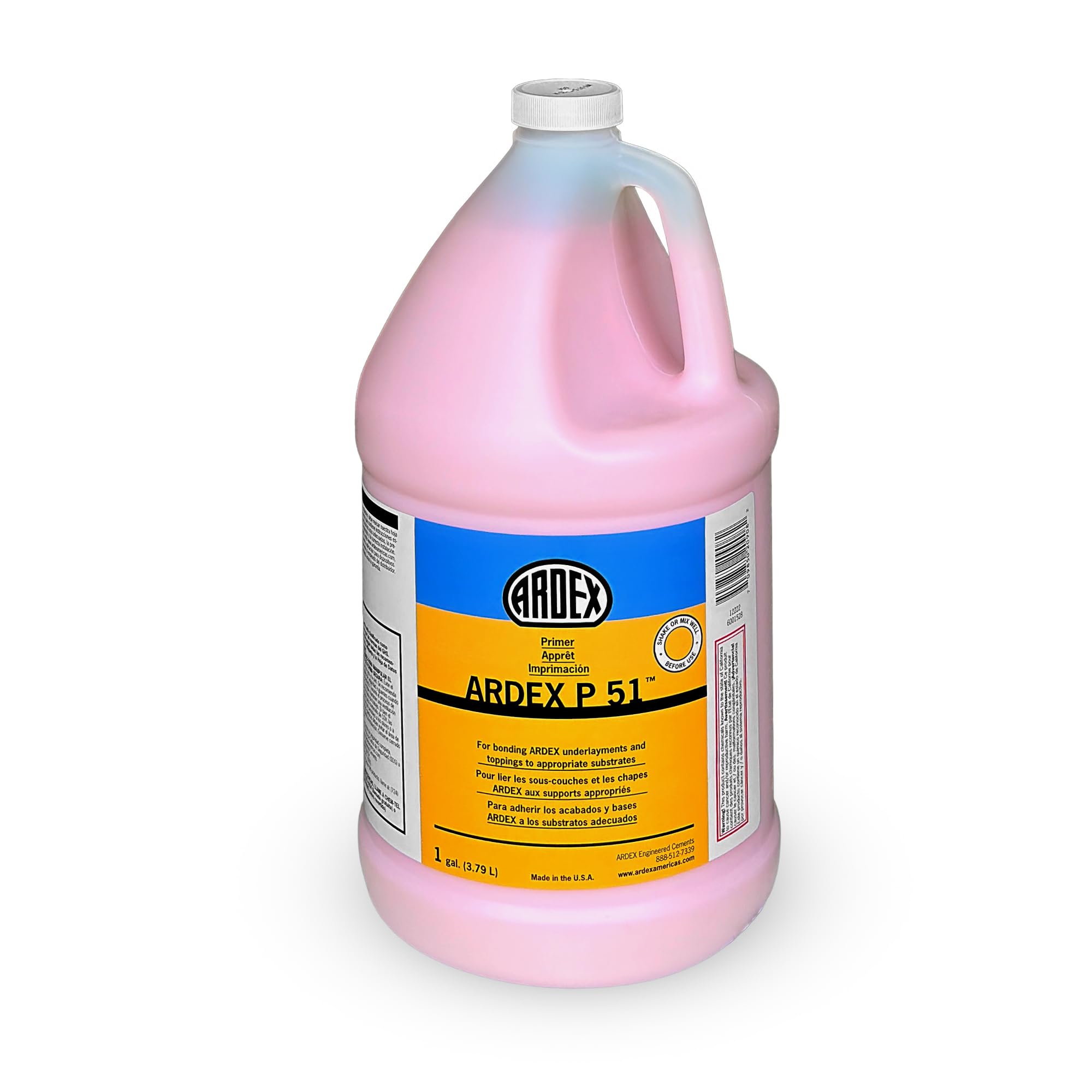 Ardex P-51 Concentrated Solvent-free Primer, 1 Gallon Pail (3.79 L) for Priming Wood, Gypsum, and Non-water Soluble Adhesive Residue Over Concrete