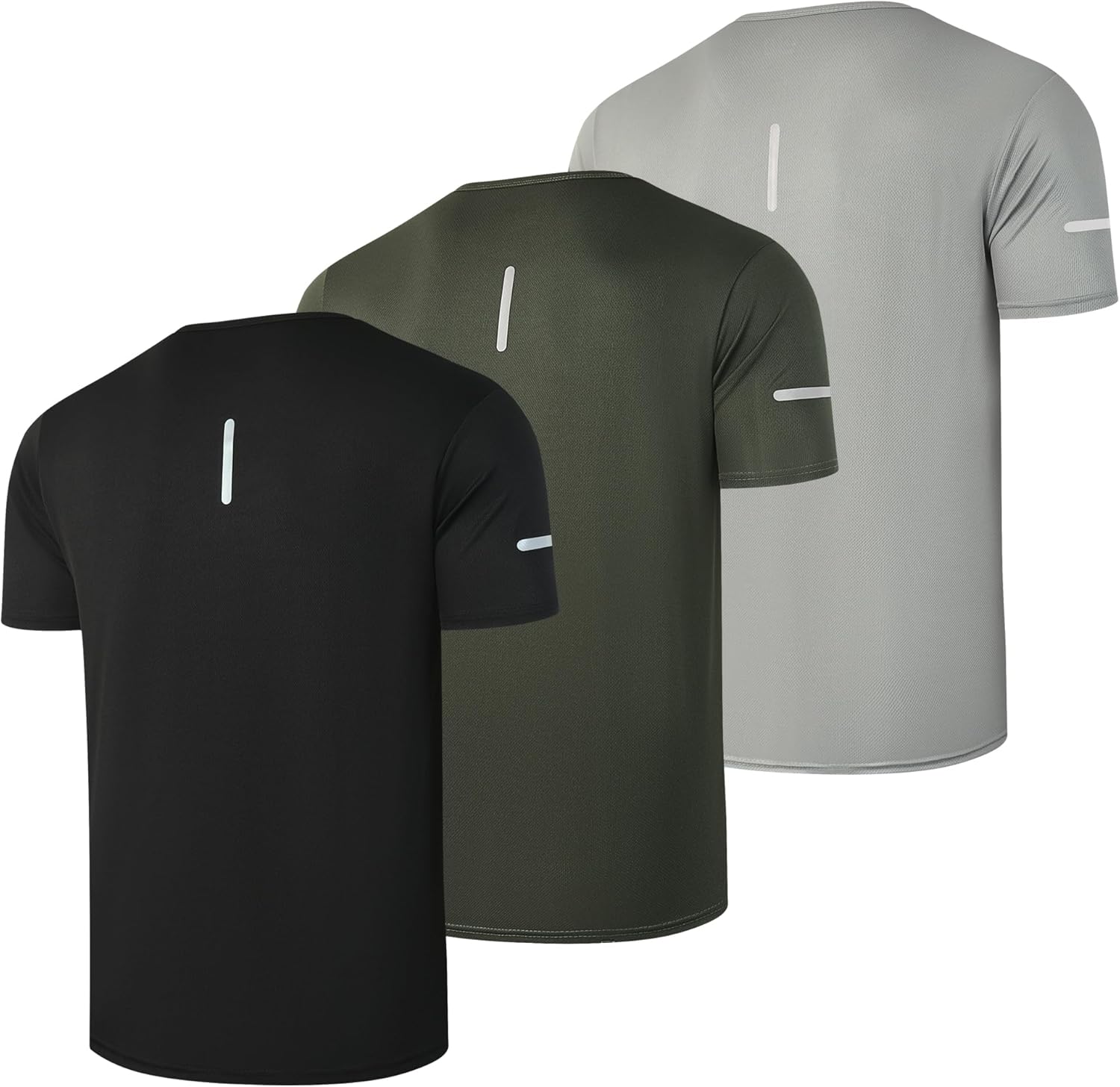 Men's Short Sleeve Mesh T-Shirts Athletic Quick Dry Shirts Running Shirts Moisture Wicking - Image 2